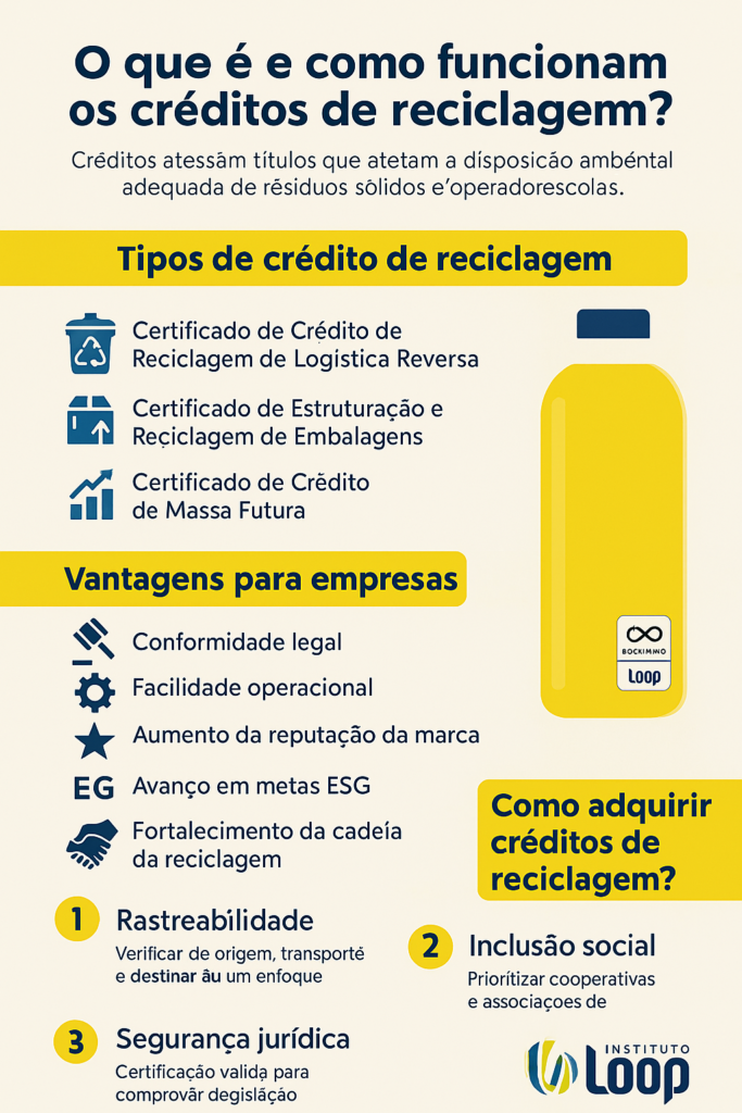 O que é e como funcionam os créditos de reciclagem?